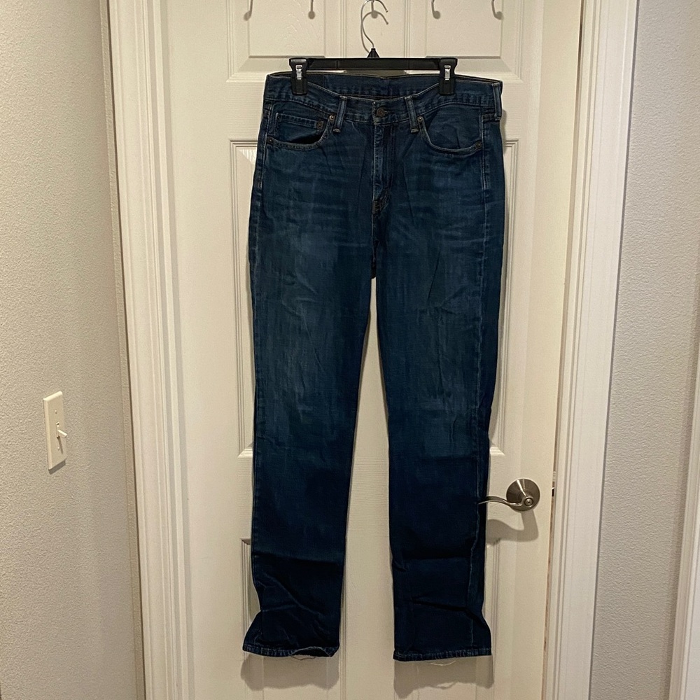 Levi's Men's Straight Jeans in Deep Indigo 34/34
